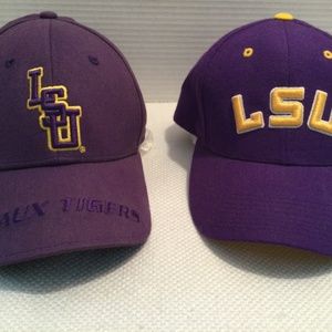 Men’s LSU Baseball Caps 2 per lot, Signature Geaux Tigers, Nike Gold LSU